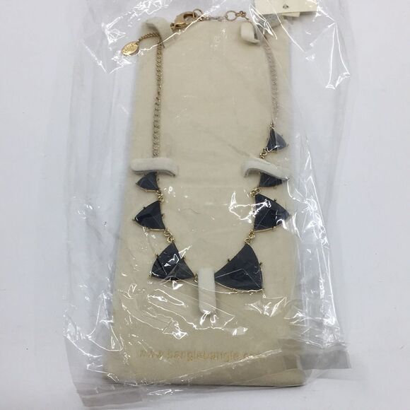 NWT Amrita Singh Bermuda statement necklace. Black and Gold Tone - Picture 15 of 16